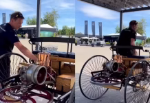 Un hombre de California restaura el primer Mercedes-Benz de 1886 y logra ponerlo en marcha